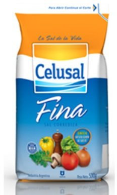 Celusal - Sal fina, paquete de 500g.