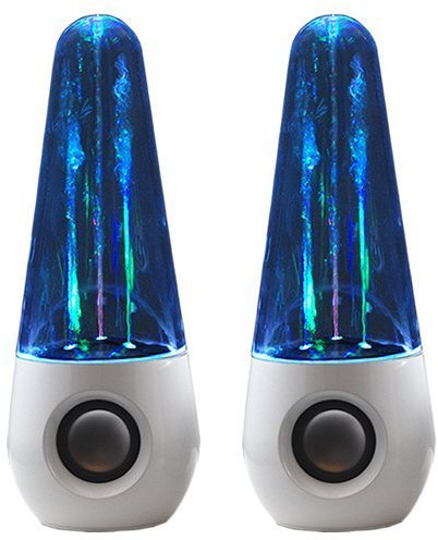 BW® Water Dancing Speakers - White - USB Fountain Speaker, Ideal for use with PC, Laptop, MP3 Player, iPod, Apple iTouch, iPad, iPhone, HTC, Samsung Galaxy, LG, Nokia, Sony etc (White)