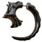 ISLAND PIERCINGS 1 Paar ! Fake Piercing Ohrringe GESCHRAUBT Handarbeit Horn F068
