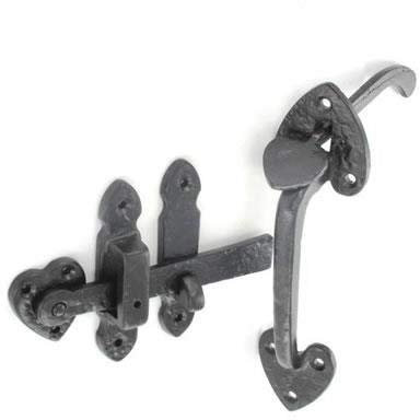 Noir Antique Iron Gate Door Suffolk Loquet 200mm