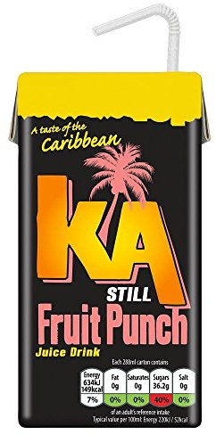 KA Caribbean - Jus de fruits mélangés - lot de 3 briquettes de 288 ml