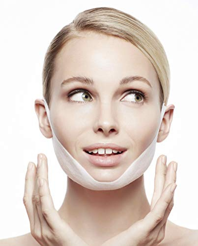MAGICSTRIPES Lifting Collagen Mask - V Line Mask, Double Chin Reducer Lifting Face Mask, V Shape Slimming Facial Mask (SINGLE - 1 Mask)