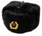 Cucuba® RUSSISCHE SCHWARZ SCHAPKA USCHANKA WINTERMÜTZE MILITÄRMÜTZE DER SOWIETISCHEN Armee - Geschenkidee (Größe: 57 Size M (EU))
