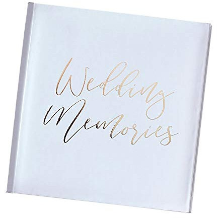 Ginger Ray Gold Wedding Memories Photo Album 200 page 4x 6 Wedding Photo Album