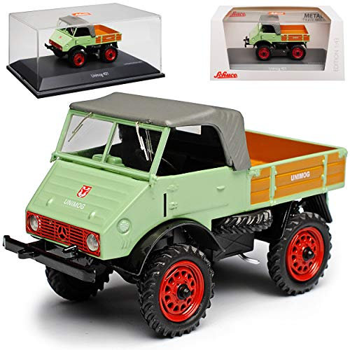 Mercedes-B Unimog U401 mit Pritsche 1953-1956 1/43 Schuco Modell Auto mit individiuellem Wunschkennzeichen