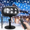 NACATIN Proiettore Luci di Natale, Proiettore di Fiocchi di Neve Cadenti Impermeabile con Telecomando e Timer per Decorazioni Interne ed Esterne, Fiocchi di Neve per Natale, Feste in Giardino