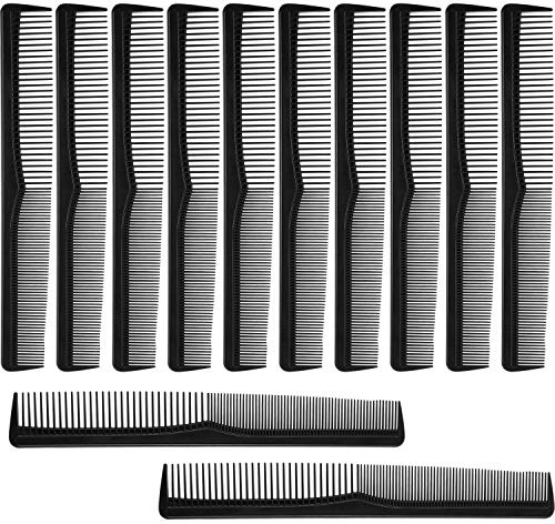 Boao 12 Pcs Fine & Wide Tooth Barber Hair Cutting Styling Combs
