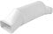 La Ventilazione STK157B Silenziatore acustico eccentrico per cappe e canalizzazioni rettangolari 150x70 mm. colore bianco.