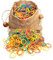 Zhou-long 1000 Pcs colourful Stretchable Rubber Bands With A Linen Bag Special for Rubber Band Guns