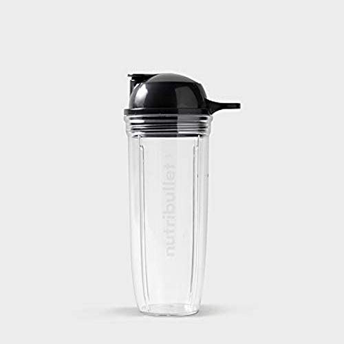 NutriBullet ANBC24 Becher mit to-Go Deckel, 680 ml, Kunststoff, durchsichtig/schwarz