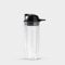 NutriBullet ANBC24 Becher mit to-Go Deckel, 680 ml, Kunststoff, durchsichtig/schwarz