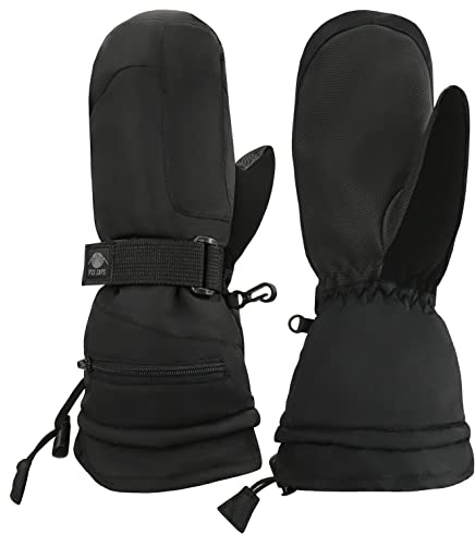 N'Ice Caps Men's Mittens Waterproof Winter Snow 100 Gram Thinsulate