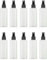 VOANZO 10PCS Empty Plastic Spray Bottle 100ml Fine Mist Travel Atomiser Set Refillable Travel Size Bottle Toiletries Liquid Containers (white)