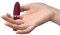 AMORELIE Flirt – Fingervibrator für Sie & Paare | Wasserdicht mit Akku | Berry