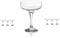 GICOS SRL Set 6 pz Bicchieri Coppe Gelato Cocktail Champagne Lory 235 CC in Vetro ACF-816970
