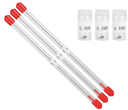 Airbrush Nozzle, Airbrush Needle 3 x 0.4mm Stainless Steel Airbrush Needle and Plastic Airbrush Nozzle Kit for Paint Spray Pen