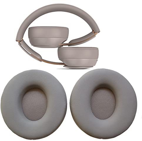 V-MOTA Ear Pads Compatible with Beats Solo Pro Wireless Noise Cancelling On-Ear Headphones,Replacement Cushions Repair Parts (1 Pair) (Gray)