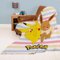 Familando Große Kuscheldecke Pokemon Decke flauschig · Bunte Fleece-Decke 150 x 200 cm aus 100% Polyester · Motiv mit Pikachu und Evoli · Tagesdecke für Kinder
