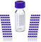 ALWSCI Fioles HPLC 2ml Flacons en verre, Flacon Transparent Lab Clear 9-425, Bouchon à Vis Bleu avec Trou, Septa Blanc en PTFE et Rouge en Silicone, 100 Pièces