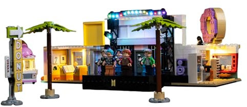 LocoLee Led Licht Set Kompatibel mit Lego BTS Dynamite, Led Beleuchtungs Set Compatible with Lego 21339 BTS Dynamite Music Video Set - Nur Lichter Set, Kein Modell