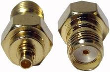 Adapter, MCX-Stecker auf SMA MALE, RF/Koaxial-Adapter, 1 Stück | ADP-SMAM-MCXM