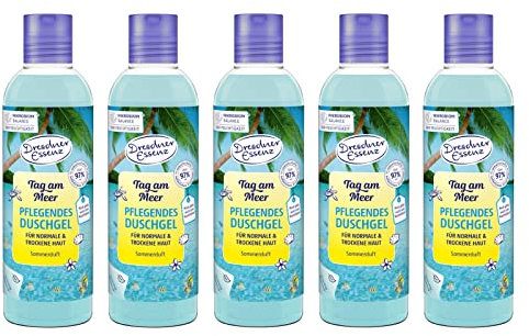5er Pack Dresdner Essenz Duschgel Tag am Meer 5 x 250 ml Duschbad vegan