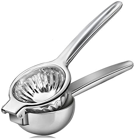 Hopbucan Spremiagrumi, spremiagrumi Manuale Extra Grande, in Acciaio con Metallo Massiccio