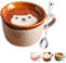 Cadeaux pour femmes, mignonnes Kawaii Lgel drôle, tasses à café avec couvercle, tasses à café pour les amoureux des chats, femmes, filles, enfants, Noël, cadeau d'anniversaire