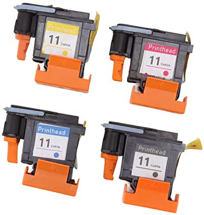 Fauitay Druckkopf, 4 Stück Druckkopf Druckkopf Magenta Schwarz Cyan Gelb Druckkopf Ersatz für Designjet 100 110 111 500 510 800 813 850