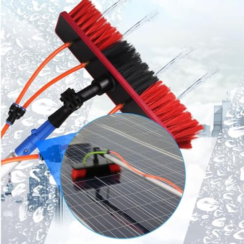 Pv Anlage Reinigung, High Clean Teleskopstange, Fensterwischer Mit Teleskopstiel, Verstellbarem Bürstenkopf, Multifunktionaler Reinigungsbürste, for Solarpanel-Fensterglas (Color : Brush head-30cm,