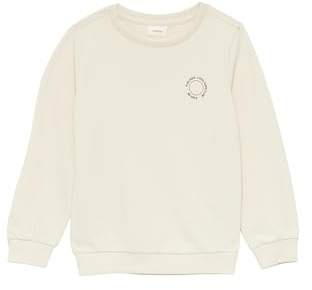 s.Oliver Unisex Sweatshirt mit Rippbündchen und kleinem Print-Detail