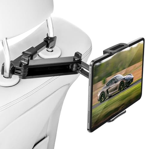 Carehabi Support Tablette Voiture - Extensible pour iPad Pro 12.9/11/Air/Mini, Samsung Tab, Switch, Fire HD et appareils de 4 à 12,9