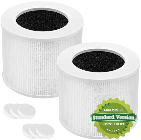 Mokchance Mini-Ersatzfilter für LEVOIT Luftreiniger, H13 Grad HEPA-Filter, 3-in-1-Luftreiniger, kompatibel mit LEVOIT Core Mini Luftreiniger, Core Mini-RF, Mini-Filter