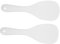 Mikinona 2Pcs Ceramic Rice Spoon Non-Stick Kitchen Utensils for Cooking White Rice Spoon for Home and Restaurant Use Easy to Clean Serving Scoop