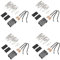 KONTONTY 4ensembles Kit De Réceptacle Multifonction Pour Brûleur De Cuisinière Pour Réparations De Plaques De Cuisson Et Four Remplacement De Prise Électrique Et Facile à Installer