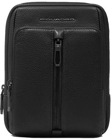 PIQUADRO Borsello uomo a tracolla porta iPad®mini con protezione anti frode RFID Numero comparti: 1 Tracolla: cucita Porta iPad ® MINI: fisso Porta chiavetta USB: fisso Materiale: pelle Fodera interna