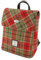 Glen Appin Harris Tweed 'Tummel' Mini Rucksack, Col 141 Red Green, S