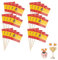 Flagge Zahnstocher,Länderdeko Abend Flaggen,Cocktail-Stäbchen,Cupcake Topper,Cocktailspieße,Obstspieße,Bunte Kraftpapier,Verschiedene Lebensmittel Toothpick Flags für Party,Fest (Spanisch)