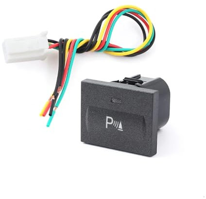 LHVHPKUKAN Luces LED antiniebla delanteras for estacionamiento de coche, foco, ventilador, botón de interruptor de fuente de alimentación for cable de conexión apto for Ford Focus, 1 ud.(Parking radar