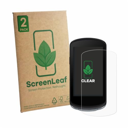 ScreenLeaf Schutzfolie für Garmin Edge 1040 | 2 Stück Transparenter Displayschutz Made in Germany Klare Displayschutz-Folie Kratzfest