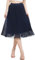 Kefiyis Rock Damen Lang Plisseerock Damen Sommer Rock A Linie Elastische Hohe Taille Faltenrock Elegant Chiffon Midi Röcke Blau S