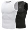 Nepest Baselayer Herren Fahrrad Unterhemd Rennrad Rennrad Baselayer Herren Men Cycling ärmellos Bike Tank Tops Sommer Schnell Trocknend 2er Pack Schwarz+Weiß,L