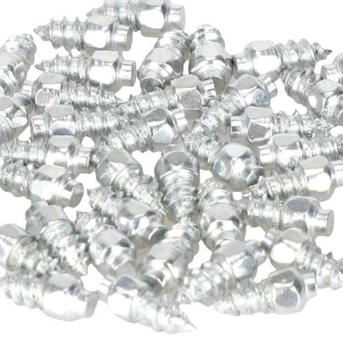 Fozriybefy Anti-Rutsch-Schrauben Aus Edelstahl für Reifen, Winter-Scooter, Schneemobile, Geländefahrzeuge, Griffbolzen