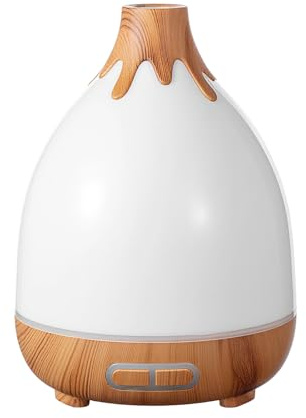 Zjyufy Aroma Diffuser, 300ml Ultraschall Aromatherapie Diffusor für ätherische Öle, Defuser Luft Aroma Öle mit 7 Farbigem LED Licht, BPA Free Schlafzimmer, Büro, Yoga, Spa