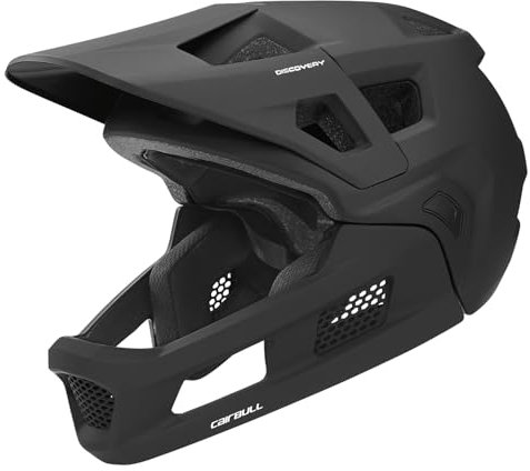 Lynqeeh BMX Helmet BMX Mountain Bike Cycling Helmet with Detachable Chin Guard & Visor AG+ Silver Ion Straps RS1 MICRO Adjustment System for Mountain Biking Cycling