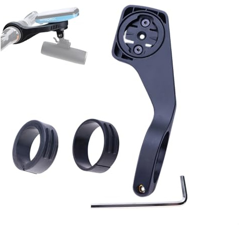 Homiladi Bike Computer Mount - 1Pcs Black Out Front Bike Mount | Universal Cycling Sport Mount | Cycling Handlebar Holder Adapter, Fits 25.4-31.8mm