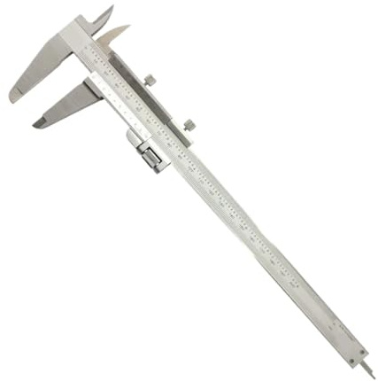 KSZHZYMGX Messschieber, Monoblock, Edelstahl, 150 mm/6, 200 mm/8, mit Feineinstellung, 300 mm/12(141-101 150x0.02mm)