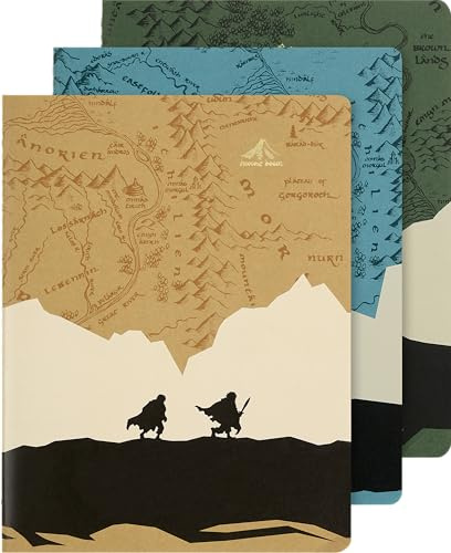 Moleskine Der Herr der Ringe Cahier (3er-Set), XL, liniert, weicher Einband: Cahier Set(3)Hr.Ringe XL lin