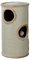 TRIXIE Kratztonne für Katzen Samuel 70 cm in natur/beige – dreistöckige Katzentonne mit gepolsterter Liegefläche und Spielball, gemütlich & stabil – 4330