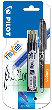 Pilot 2264001BM - Frixion Tintenroller Point inklusive 3 Minen schwarz